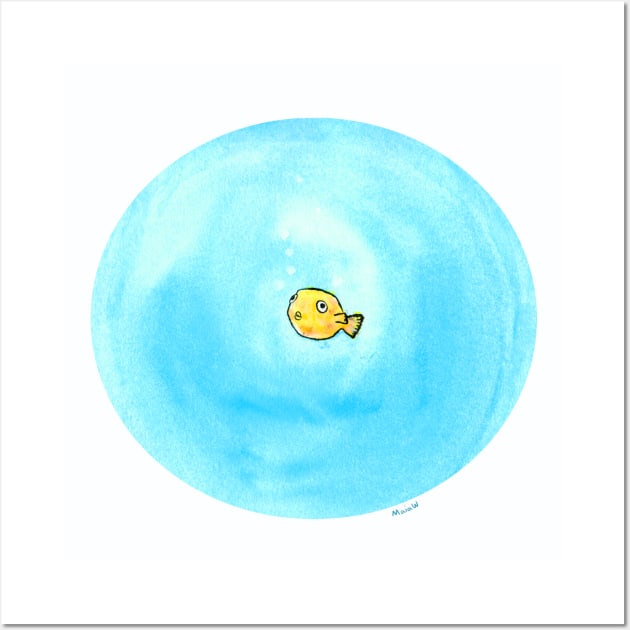 Little Bubble Fish Wall Art by MaiaAlexandraW